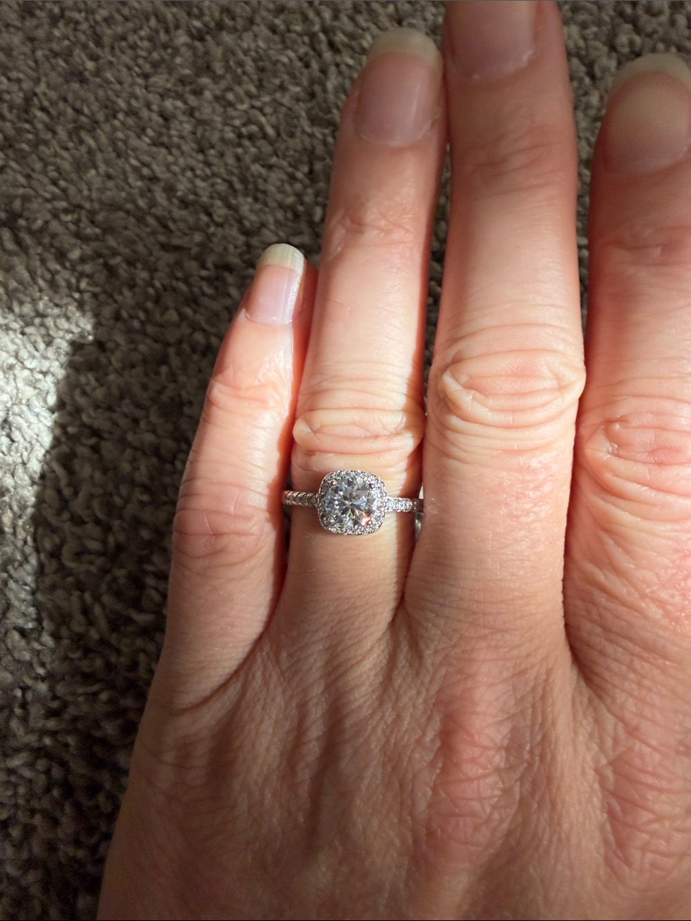 Size 8 moissanite